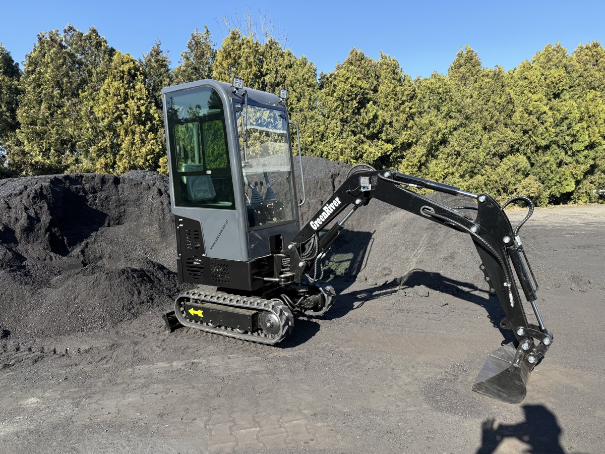 Minikoparka GR12 z kabiną - zdjęcie 13